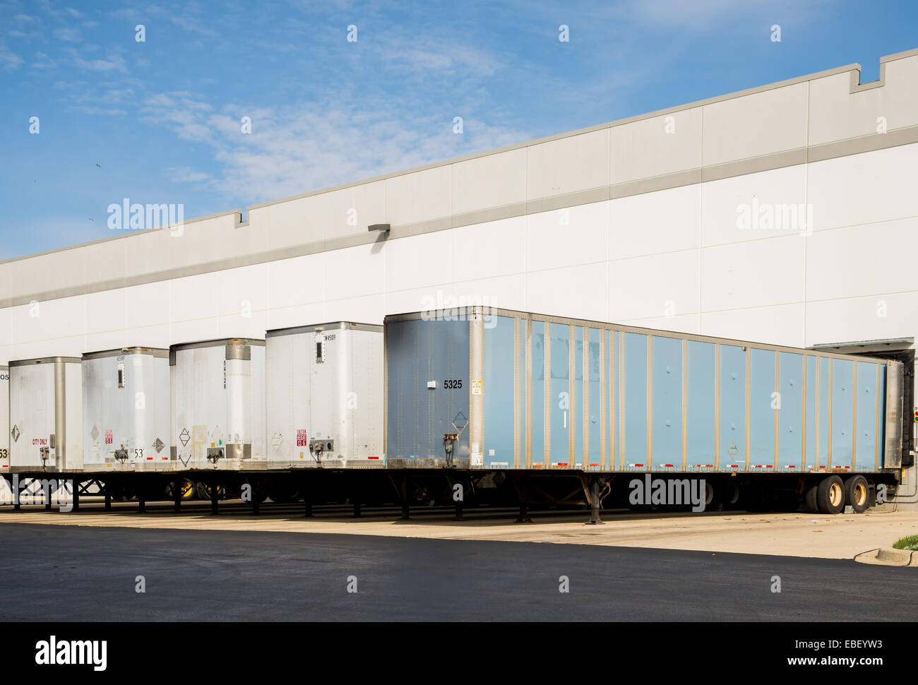 Warehouse and loading docks logistics Stock Photo