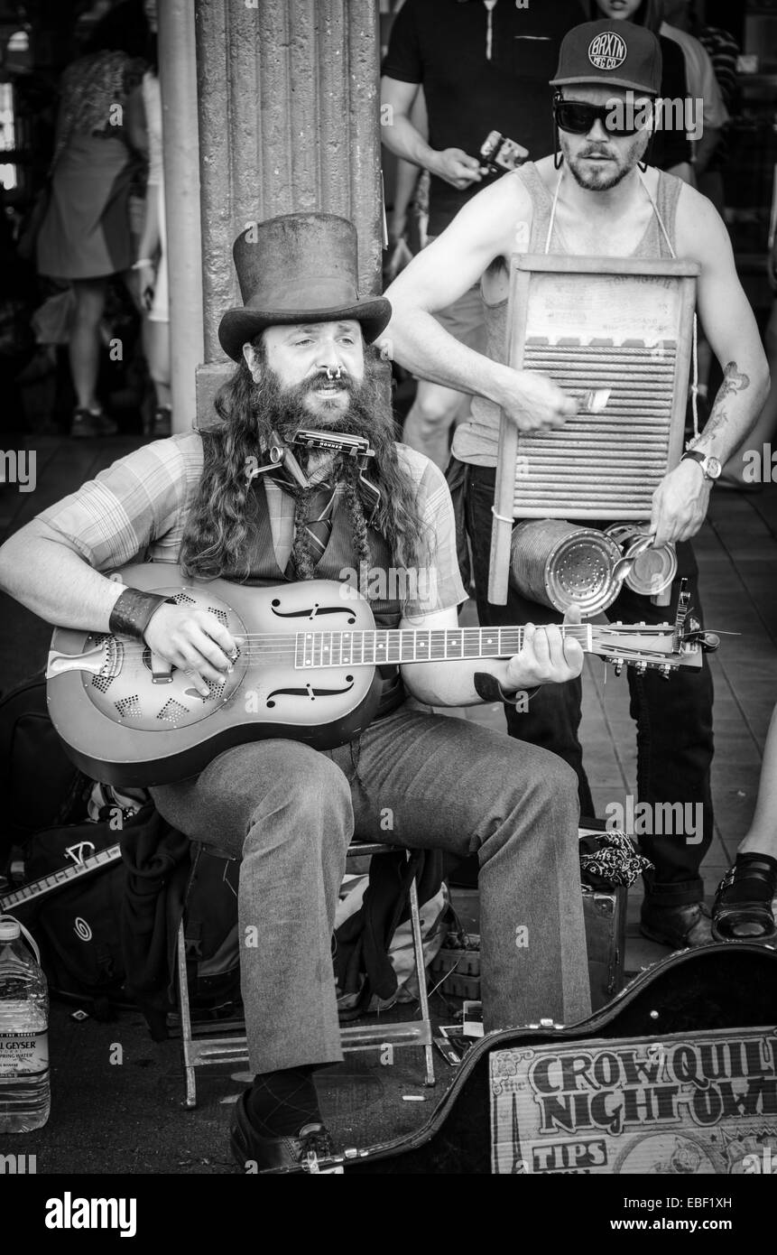 The Crow Quill Night Owls performing in Pike Place Market in Seattle
