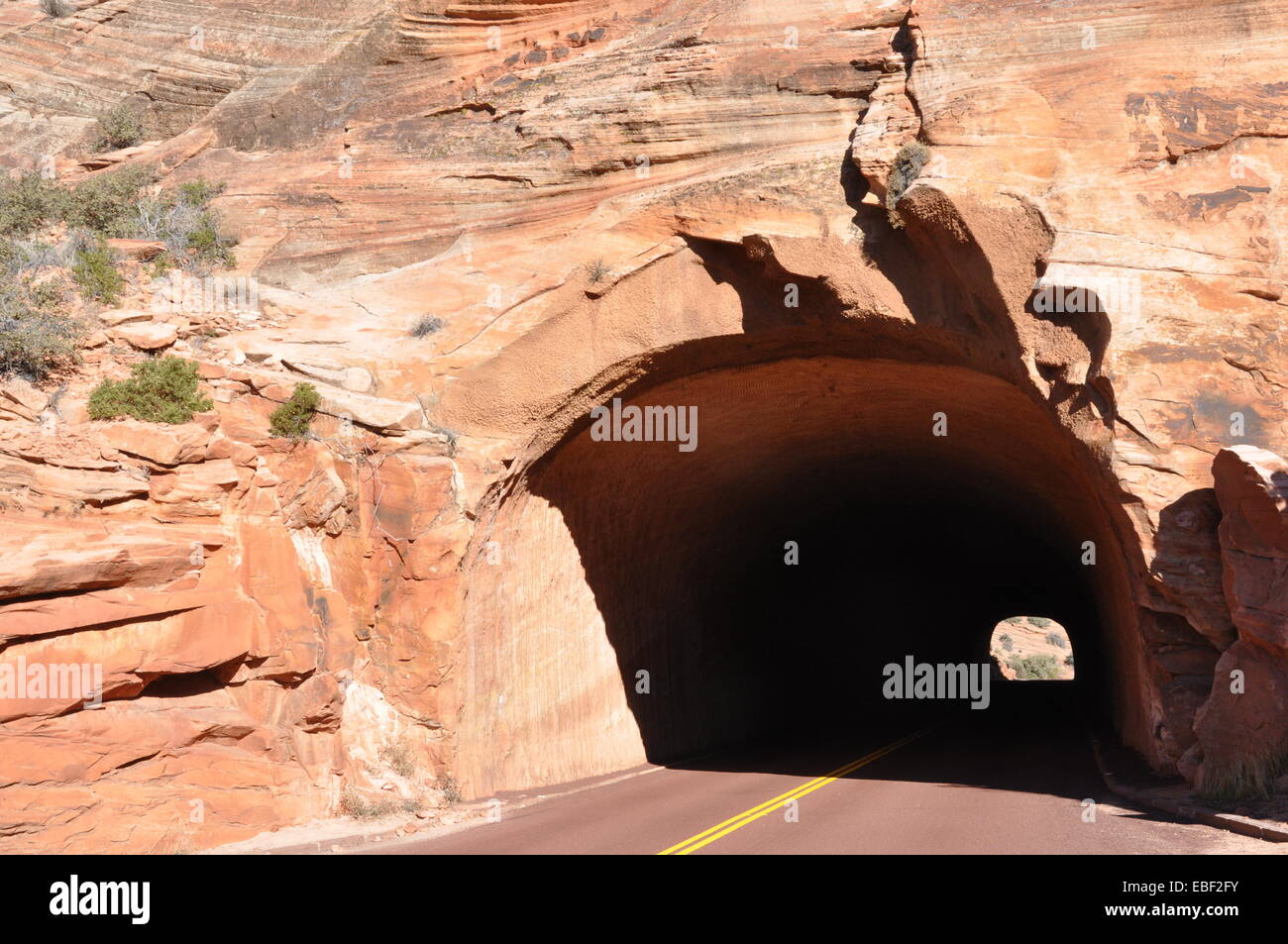 Road tunnel in Zion National Park, Utah Stock Photo Alamy