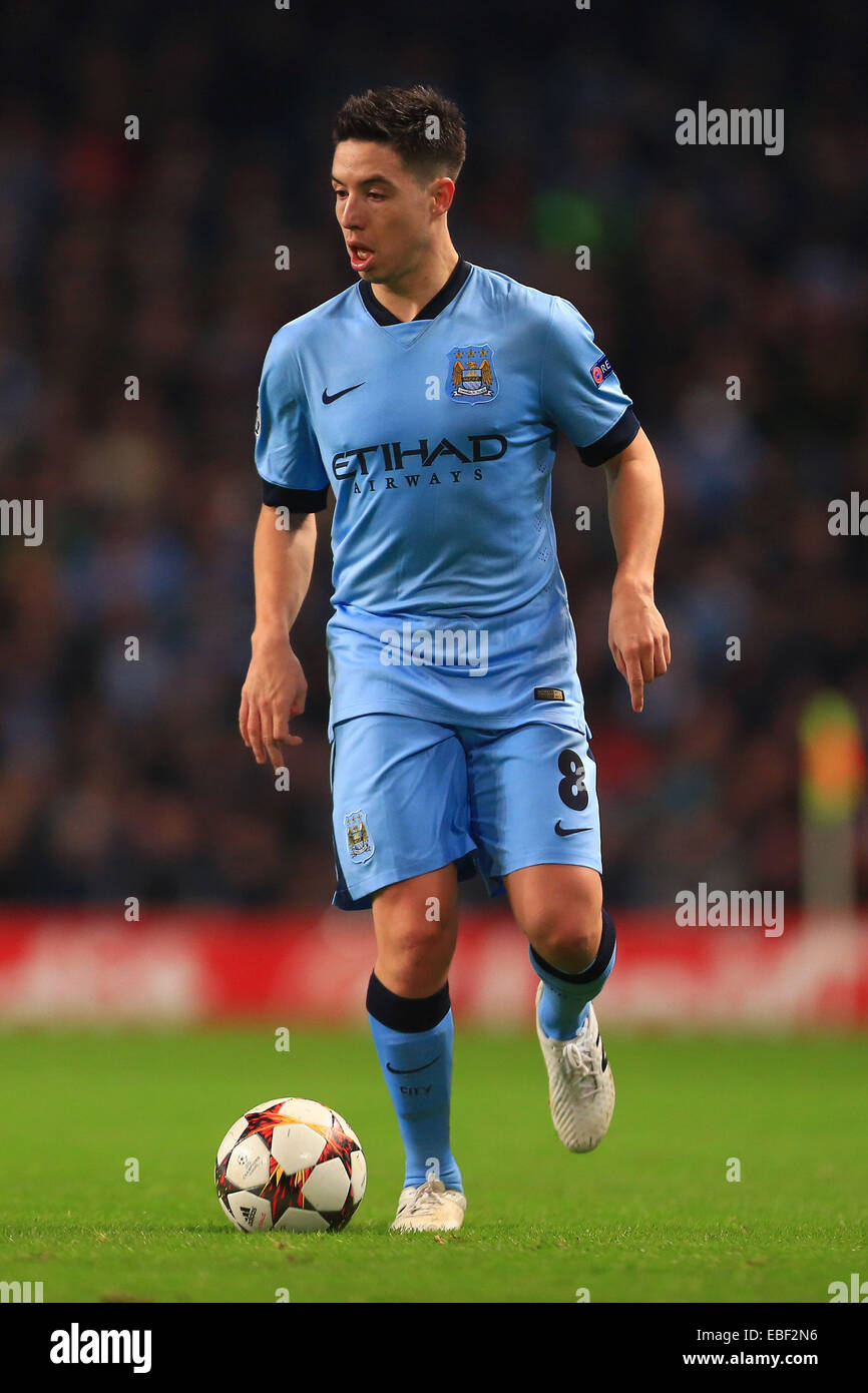 Manchester UK 25th Nov 2014 Samir Nasri Of Manchester City Manchester UK 25th Nov 2014 Samir Nasri Of Manchester City