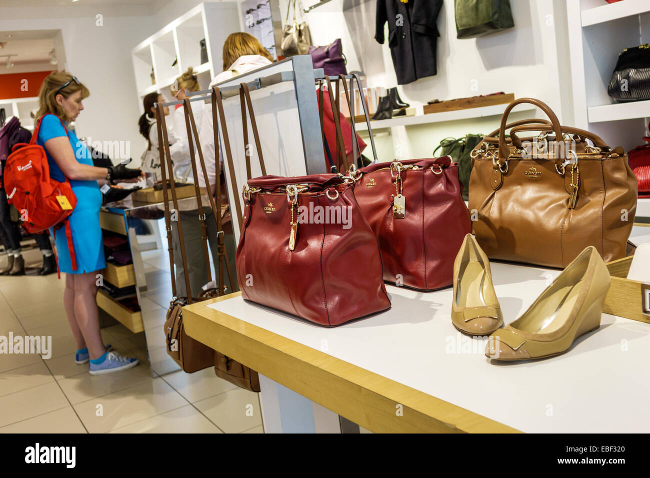 Orlando Florida Premium Outlets shopping Coach Factory leather goods Stock Photo 75934376 Alamy