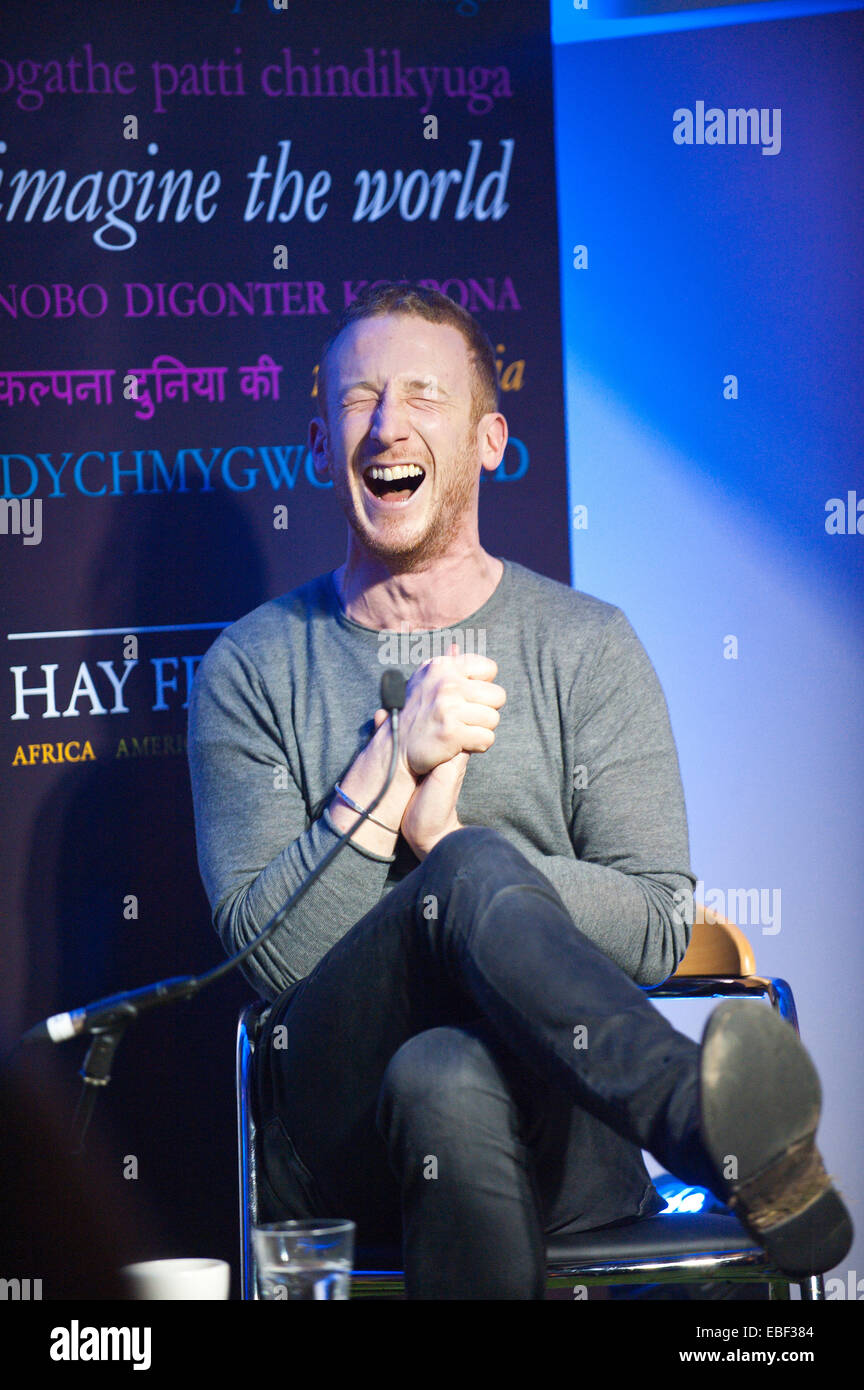 Hay-on-Wye, UK. 29th November, 2014.  Language experts David and Ben Crystal (pictured Ben Crystal) at the fifteenth Hay Festival Winter Weekend which takes place in venues around Hay-on-Wye  on the 28th 29th & 30th November. This year the Festival is honoured with the attendance of Booker Prize-winners Graham Swift and Eleanor Catton, Laura Bates, creator of the Everyday Sexism project, Danny Dorling on inequality & comedian Danny Ward Credit:  Graham M. Lawrence/Alamy Live News. Stock Photo