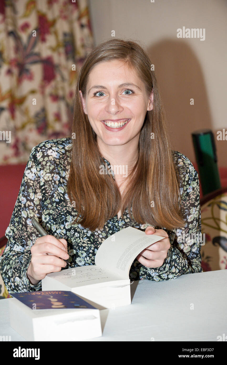 Hay-on-Wye, UK. 29th November, 2014. 2013 Booker Prize winner Eleanor Catton – The Luminaries - at the fifteenth Hay Festival Winter Weekend takes place in venues around Hay-on-Wye  on the 28th 29th & 30th November. This year the Festival is honoured with the attendance of Booker Prize-winners Graham Swift and Eleanor Catton, language experts David and Ben Crystal, Laura Bates, creator of the Everyday Sexism project, Danny Dorling on inequality & comedian Danny Ward. Credit:  Graham M. Lawrence/Alamy Live News. Stock Photo