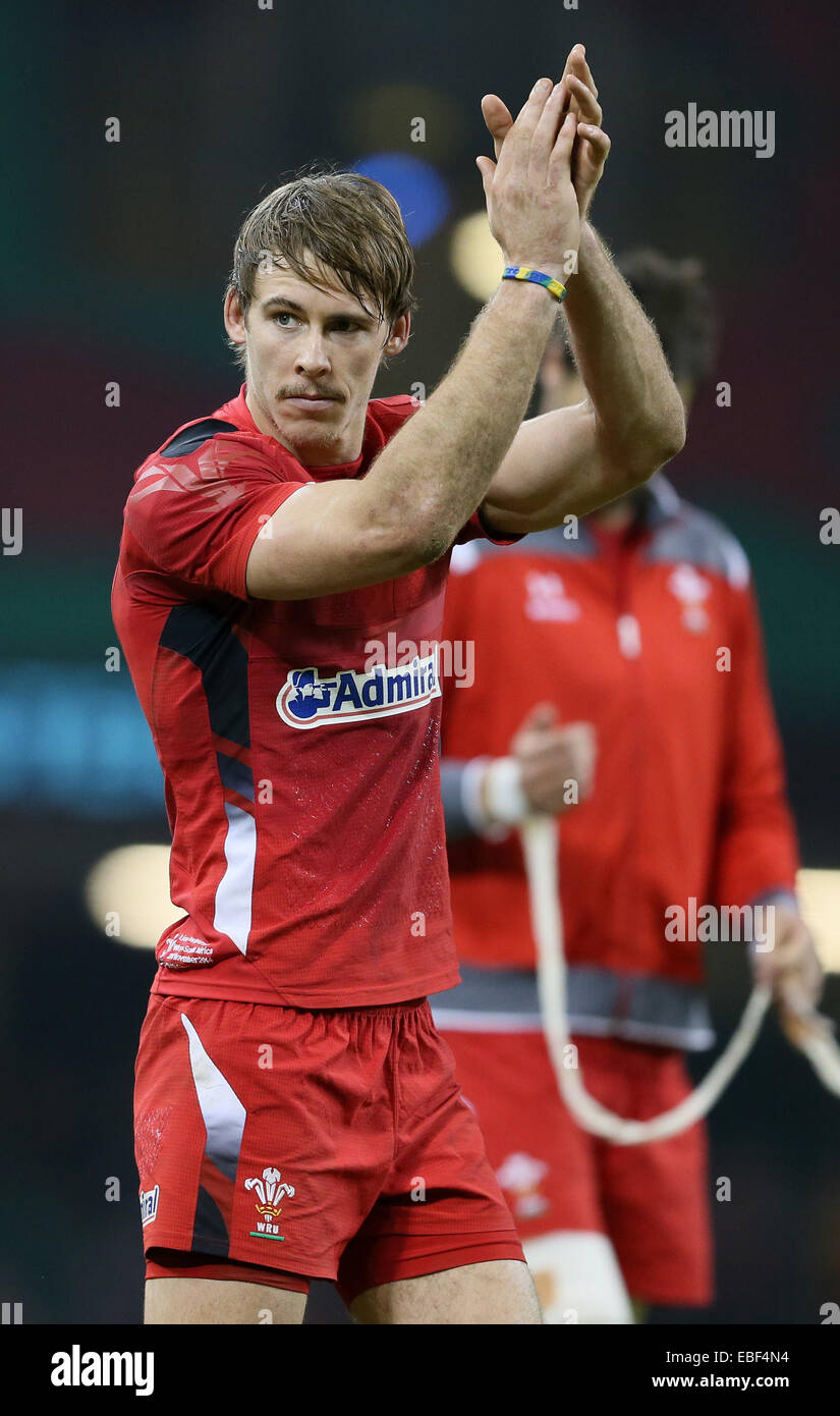 Cardiff, UK. 29th Nov, 2014. Liam Williams of Wales - Autumn Internationals - Wales vs South Africa - Millennium Stadium - Cardiff - Wales - 29th November 2014 - Picture Simon Bellis/Sportimage. Credit:  csm/Alamy Live News Stock Photo