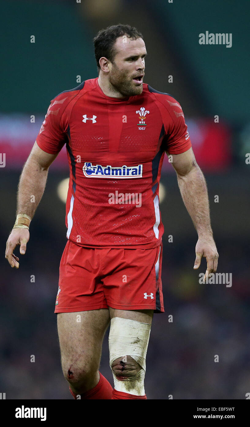 Cardiff, UK. 29th Nov, 2014. Jamie Roberts of Wales - Autumn Internationals - Wales vs South Africa - Millennium Stadium - Cardiff - Wales - 29th November 2014 - Picture Simon Bellis/Sportimage. Credit:  csm/Alamy Live News Stock Photo