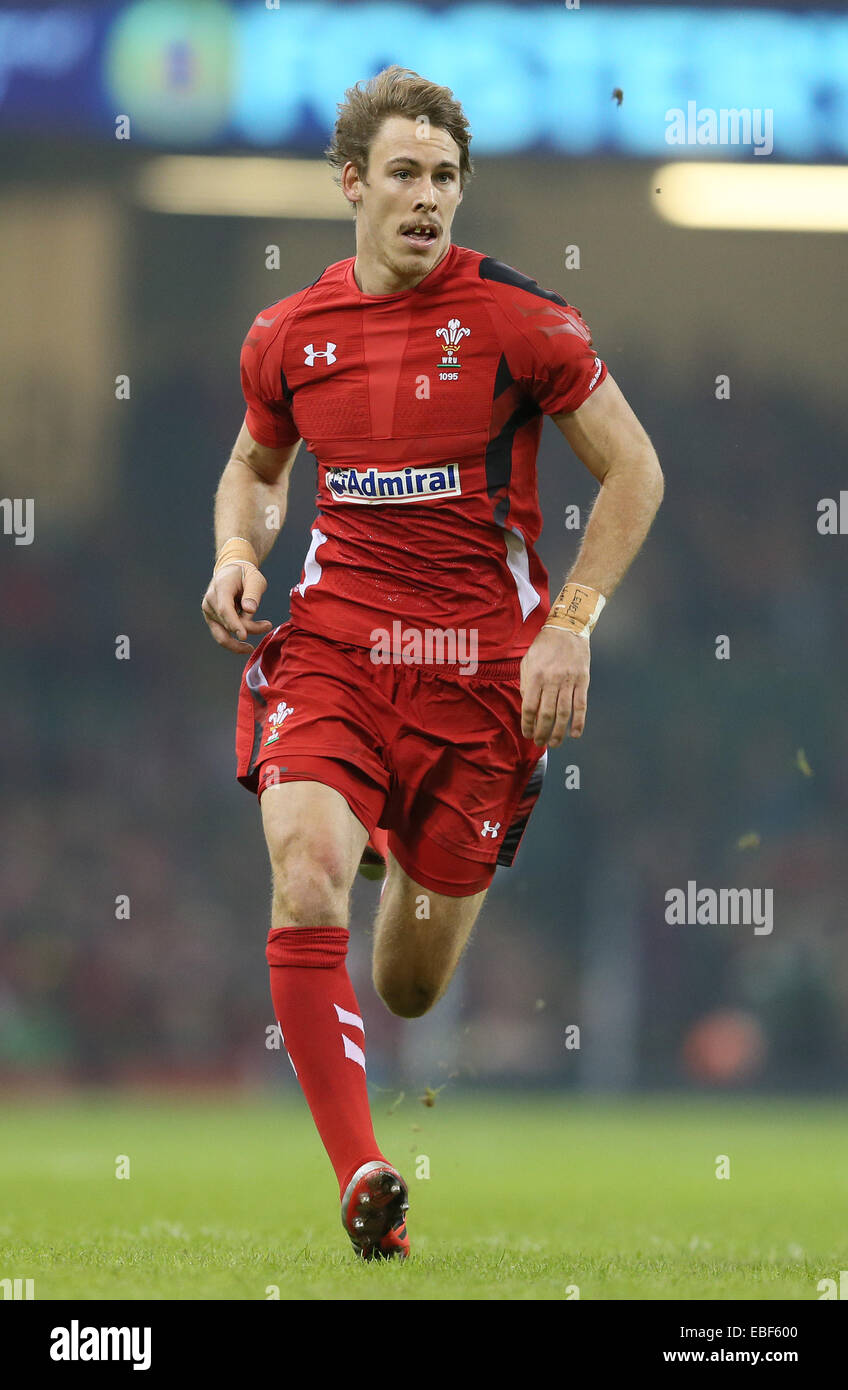 Cardiff, UK. 29th Nov, 2014. Liam Williams of Wales in action - Autumn Internationals - Wales vs South Africa - Millennium Stadium - Cardiff - Wales - 29th November 2014 - Picture Simon Bellis/Sportimage. Credit:  csm/Alamy Live News Stock Photo
