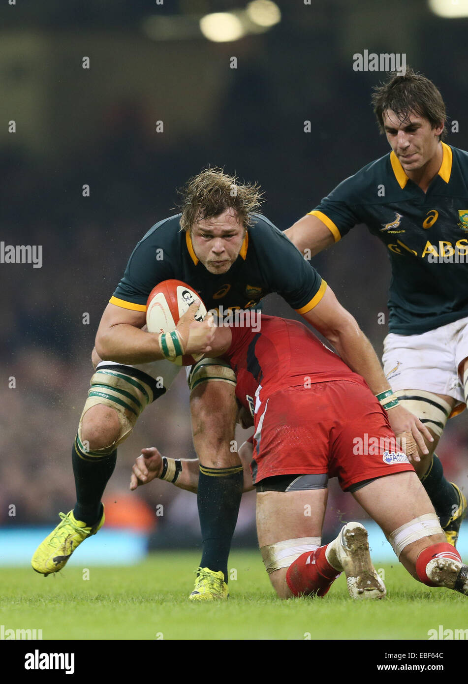 Cardiff, UK. 29th Nov, 2014. Duane Vermeulen of South Africa - Autumn Internationals - Wales vs South Africa - Millennium Stadium - Cardiff - Wales - 29th November 2014 - Picture Simon Bellis/Sportimage. Credit:  csm/Alamy Live News Stock Photo