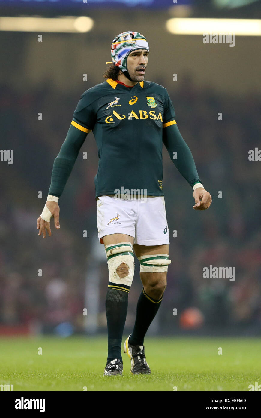 Cardiff, UK. 29th Nov, 2014. Victor Matfield of South Africa - Autumn Internationals - Wales vs South Africa - Millennium Stadium - Cardiff - Wales - 29th November 2014 - Picture Simon Bellis/Sportimage. Credit:  csm/Alamy Live News Stock Photo