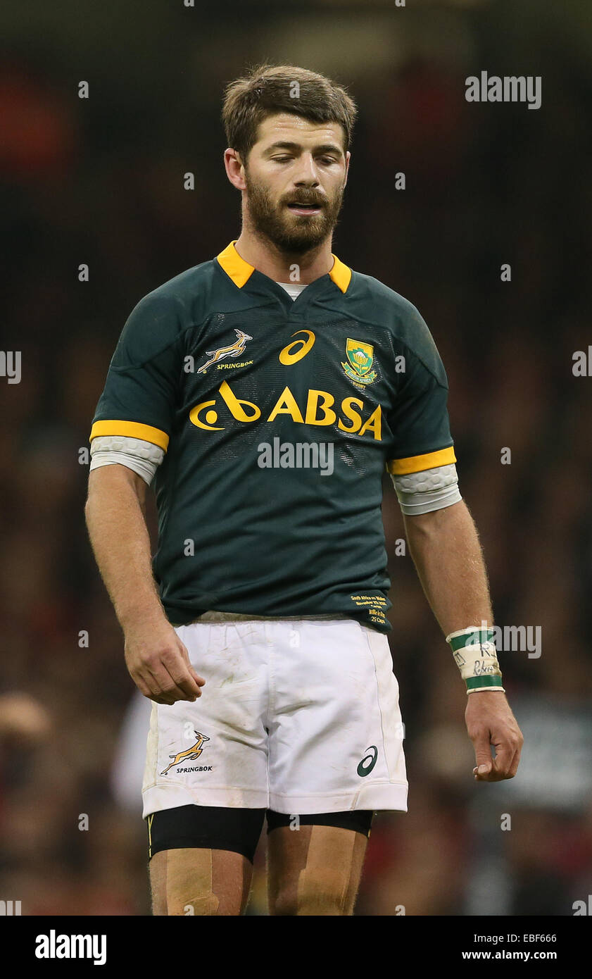 Cardiff, UK. 29th Nov, 2014. Willie le Roux of South Africa - Autumn Internationals - Wales vs South Africa - Millennium Stadium - Cardiff - Wales - 29th November 2014 - Picture Simon Bellis/Sportimage. Credit:  csm/Alamy Live News Stock Photo