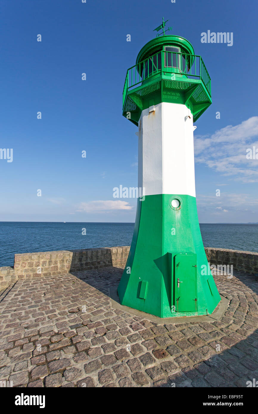 Sassnitz Lighthouse, Rügen, Mecklenburg-Western Pomerania, Germany, Europe Stock Photo