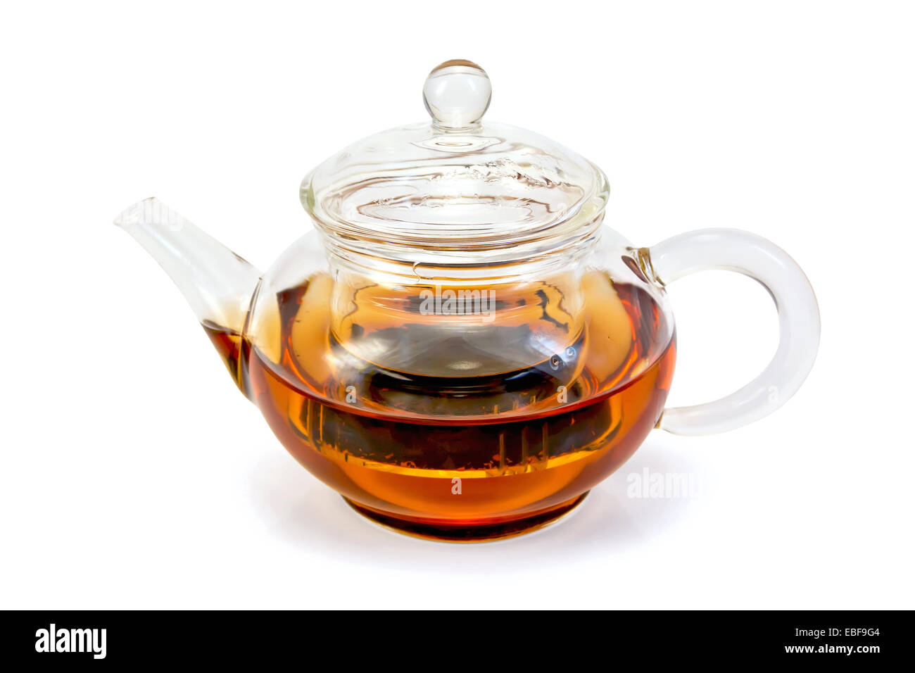 Tea in glass teapot Stock Photo Alamy