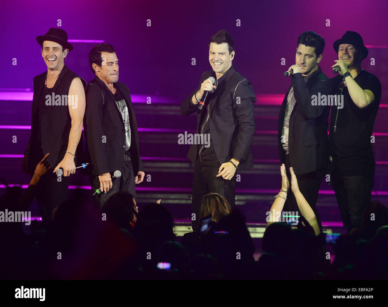 New Kids On The Block (NKOTB) performing live in concert at O2 Arena