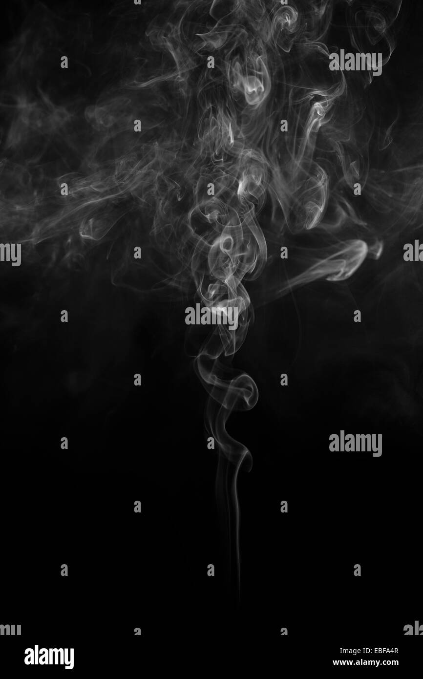 Abstract smoke moves on a black background Stock Photo - Alamy