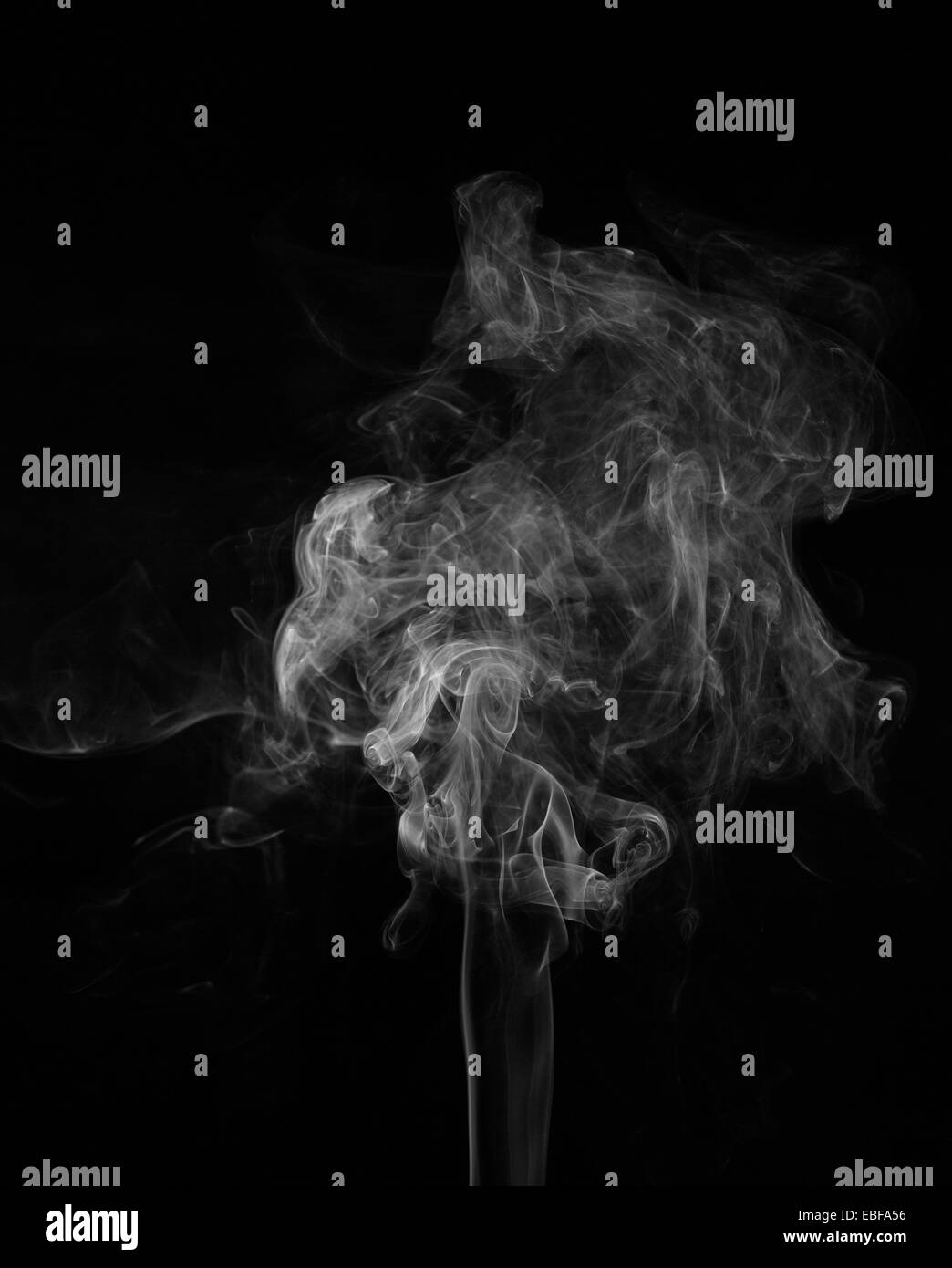 Abstract smoke moves on a black background Stock Photo - Alamy
