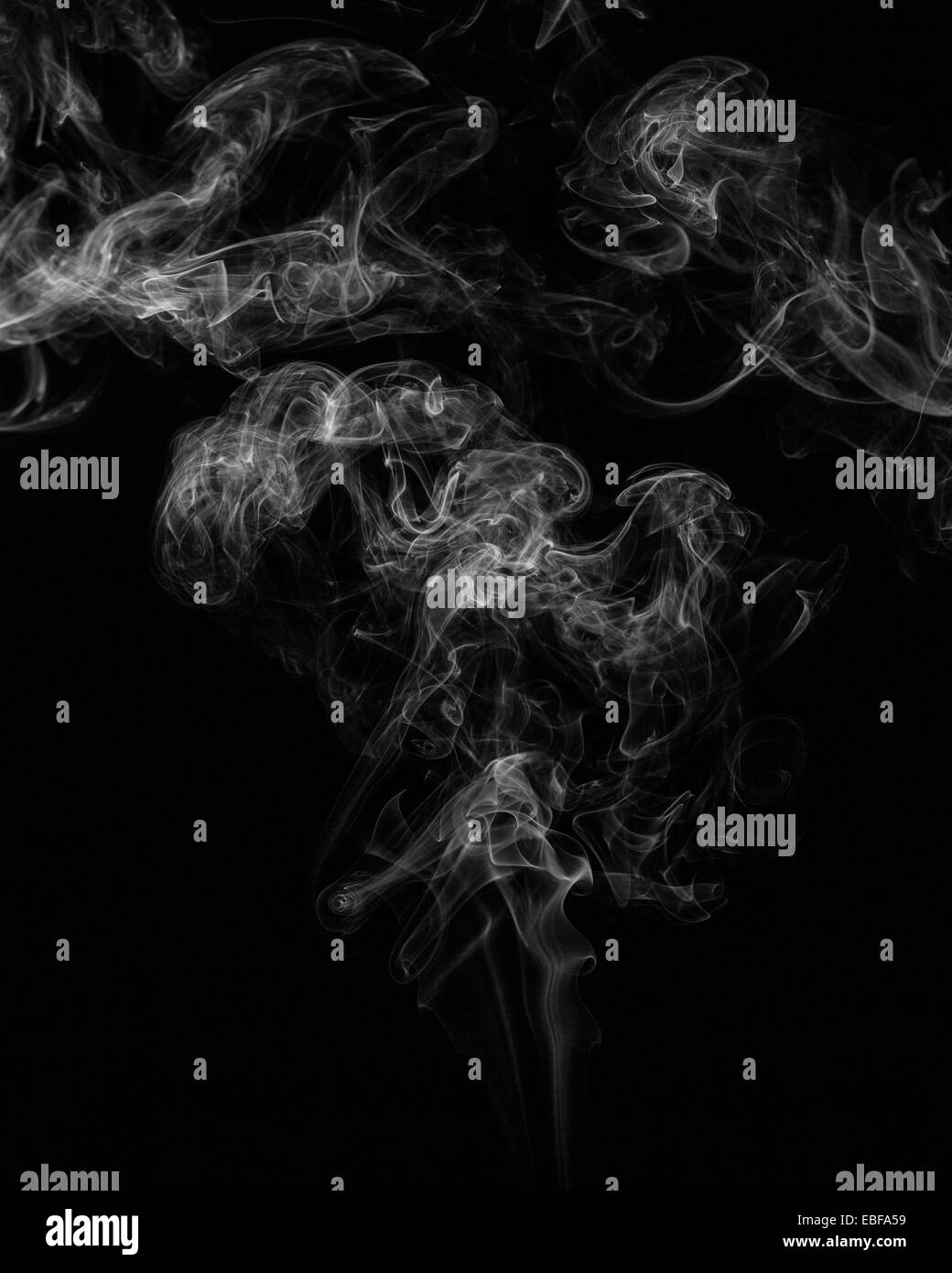 Abstract smoke moves on a black background Stock Photo - Alamy