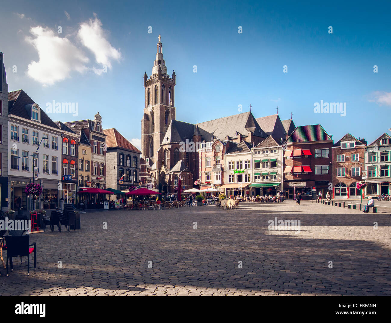 Day view of market square Stock Photo Alamy