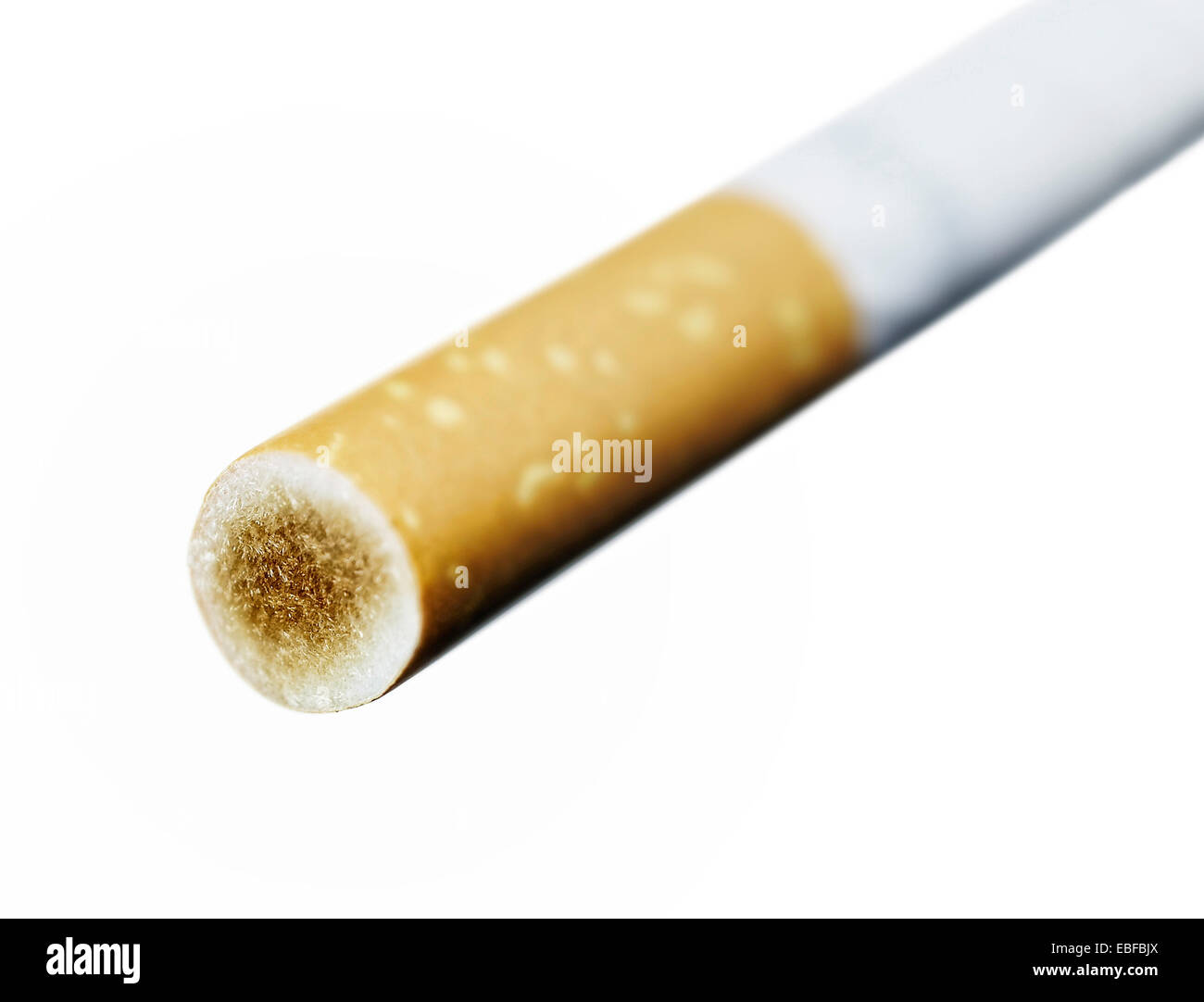 Nicotine on a cigarette filter Stock Photo