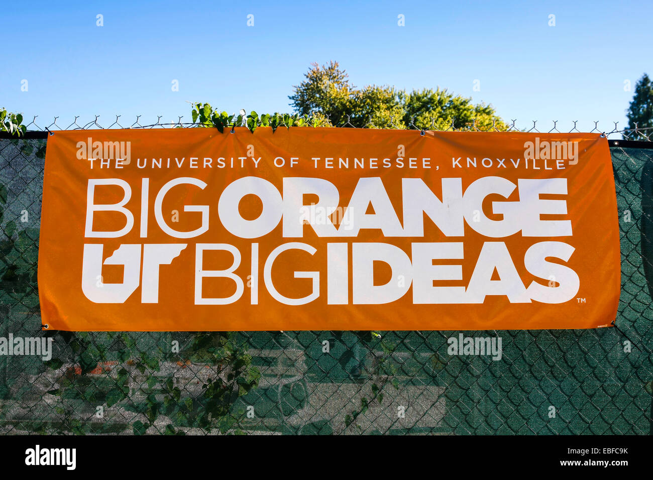 The University of Tennessee, Knoxville Big Orange Big Ideas banner Stock Photo