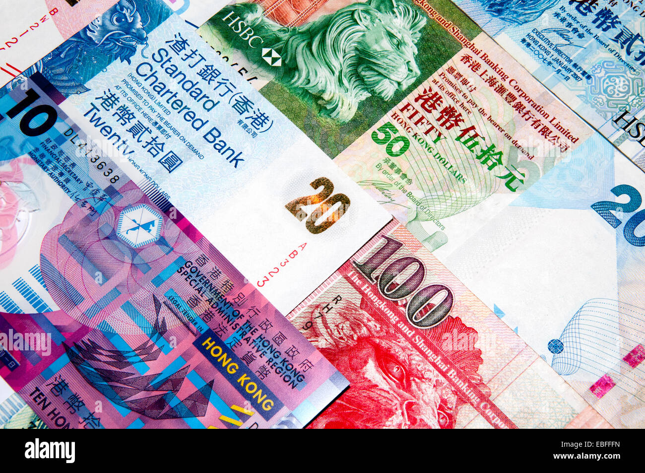 Hong Kong Dollar Bank notes Stock Photo Alamy