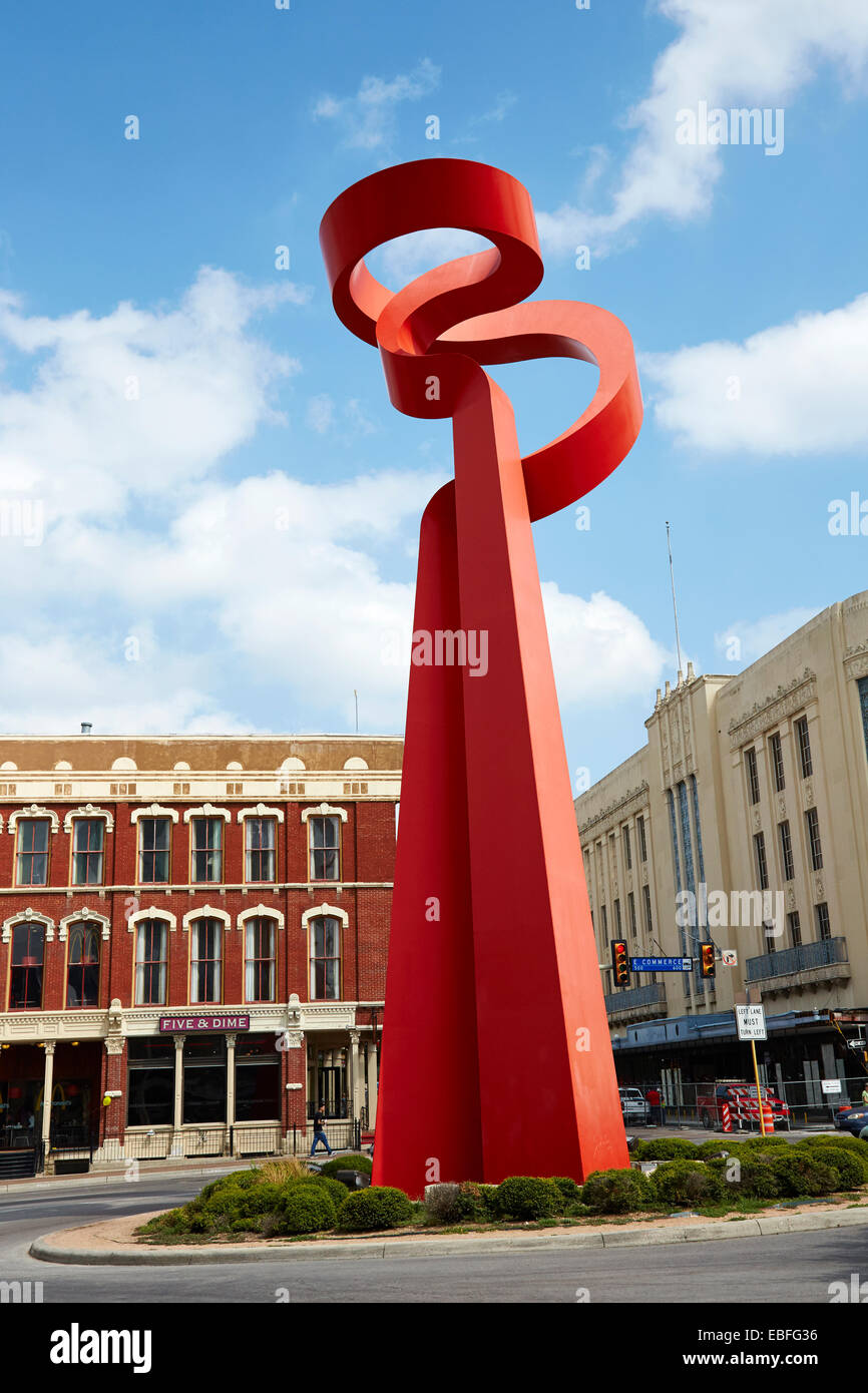 The Torch of Friendship sculpture in San Antonio, Texas, USA Stock
