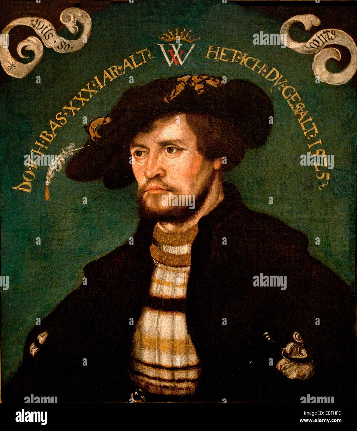 Portrait of a Man of 30 1525  Hans Wertinger 1470 - 1533 German Germany Stock Photo