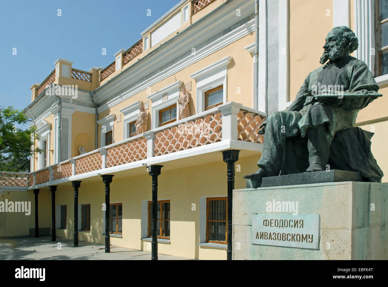 This is a monument of the seascape painter Ivan Aivazovsky near his ...