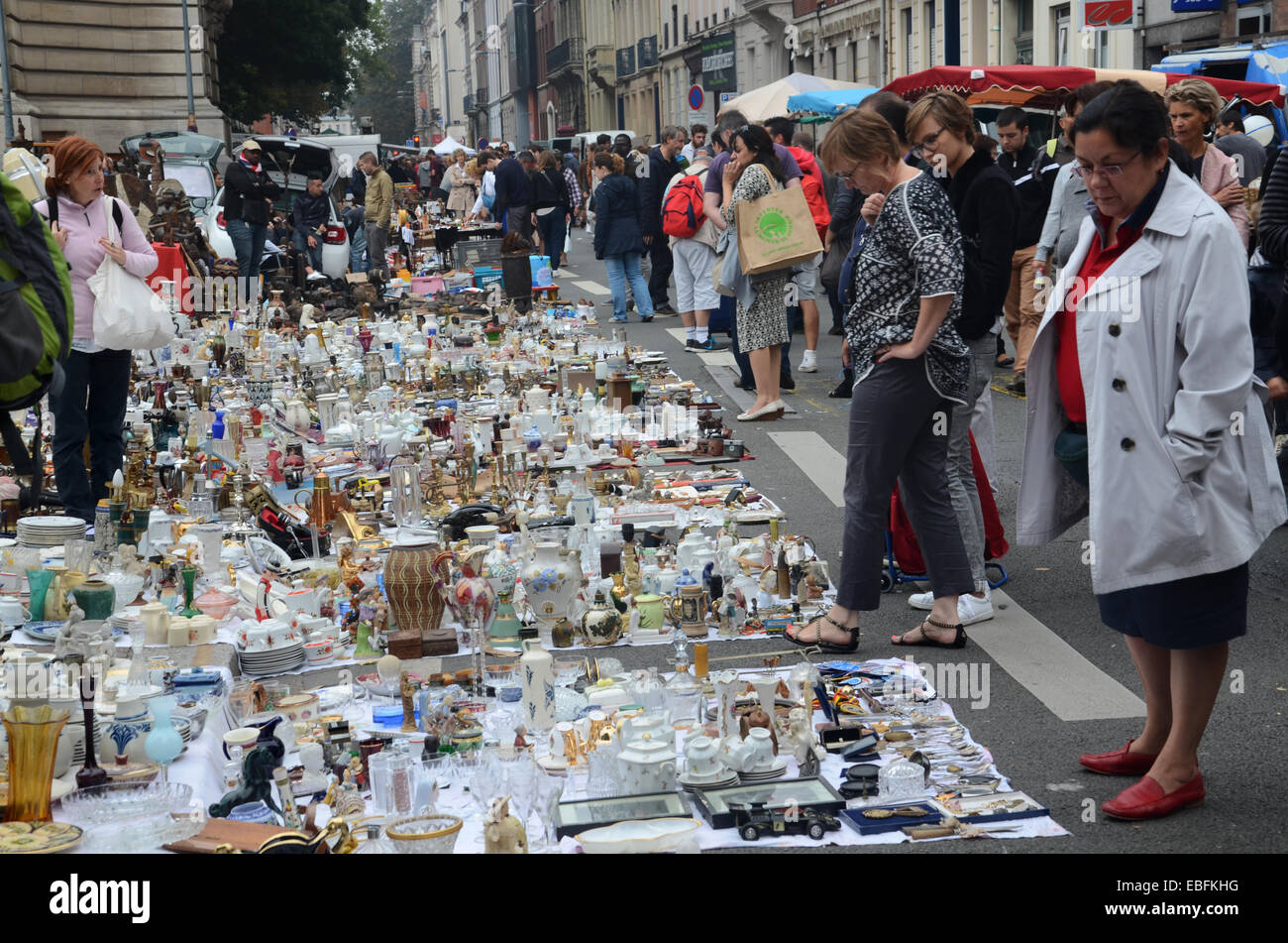 Lille Braderie Lille Rijssel France Stock Photo Alamy