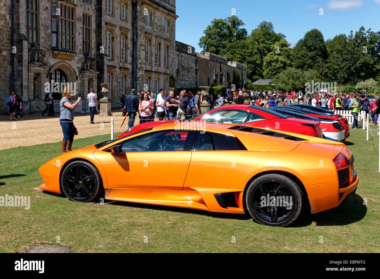 Wilton House Classic and Supercar Show 10th August 2014, Wiltshire, United Kingdom Stock Photo