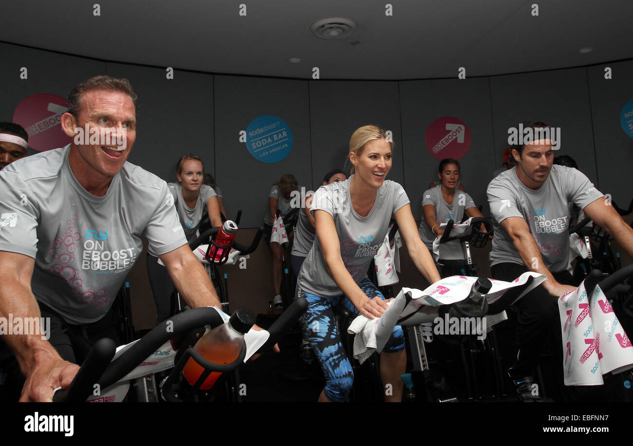 Jillian Michaels leads Flywheel class to Celebrate the Launch of EBOOST ...