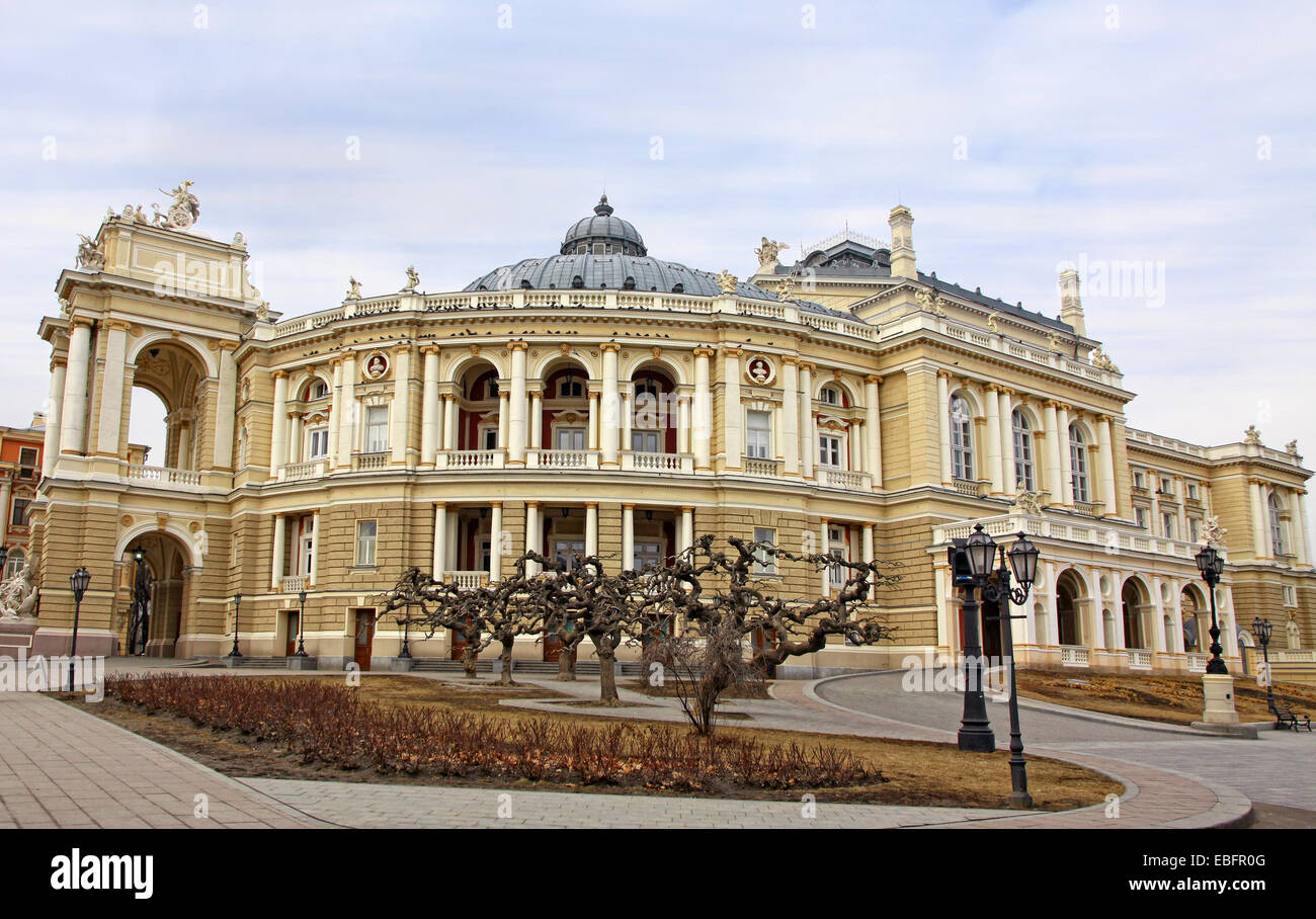 Odessa National Academic Theater of Opera and Ballet, Ukraine Stock Photo