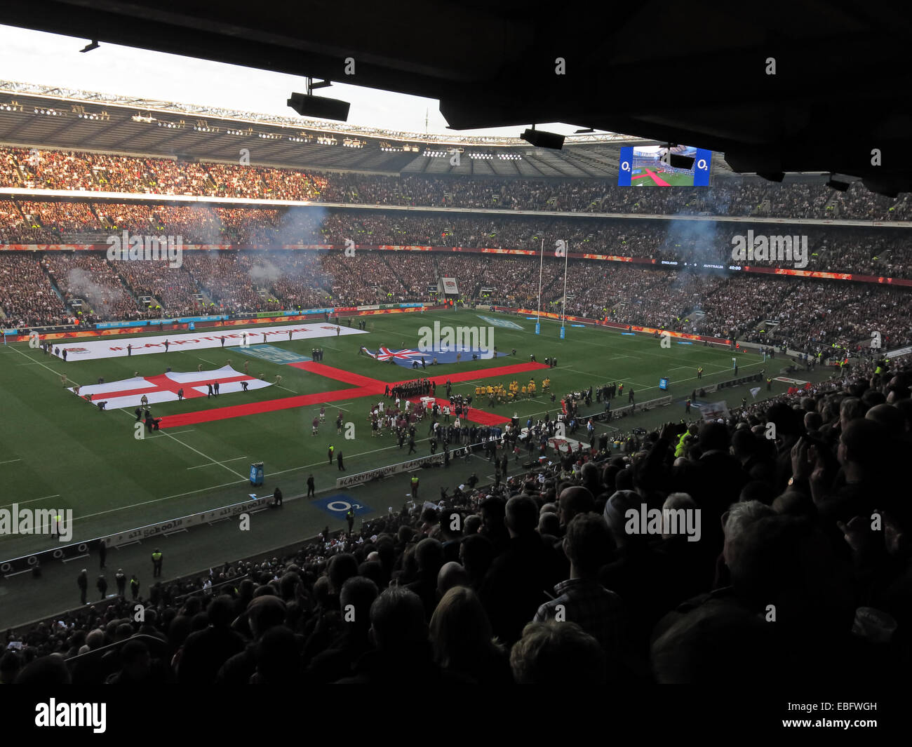 English Rugby starts at Twickenham, London, England, UK Stock Photo