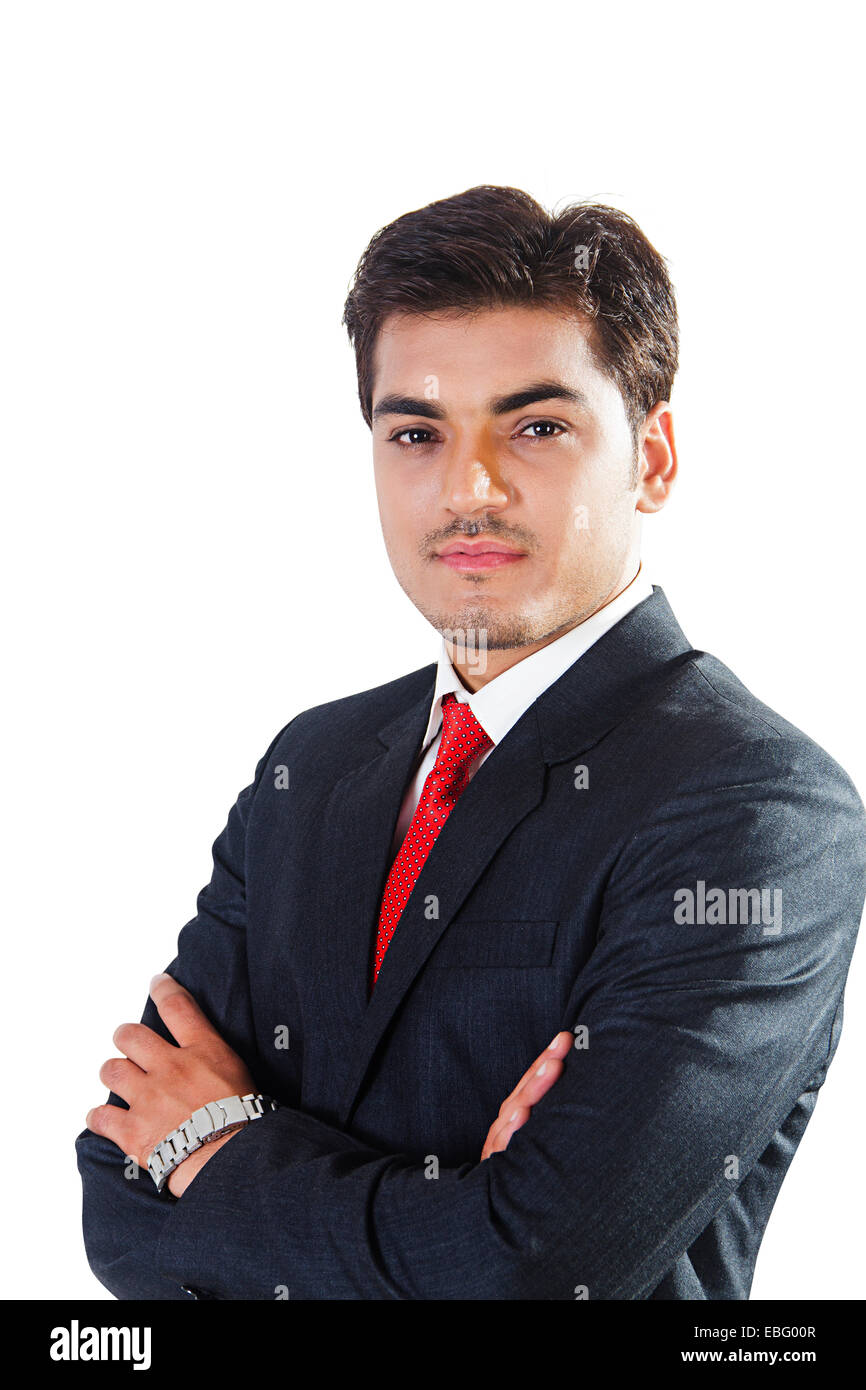 indian Business Man Posing Stock Photo - Alamy