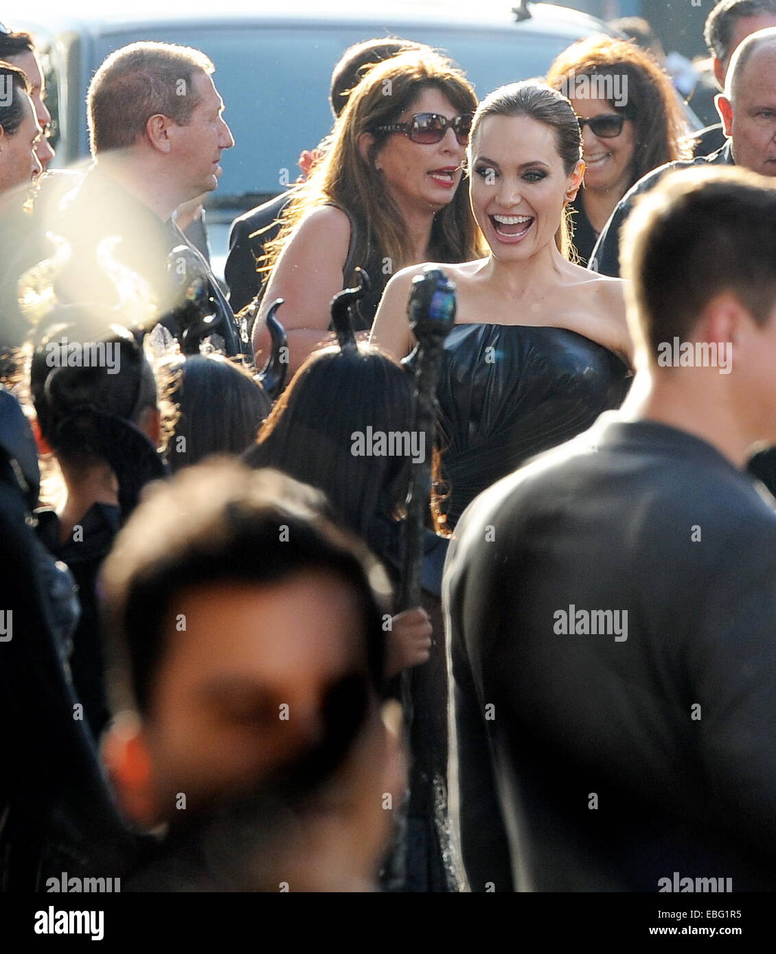 Brad Pitt and partner Angelina Jolie arriving for the world premiere of(01)