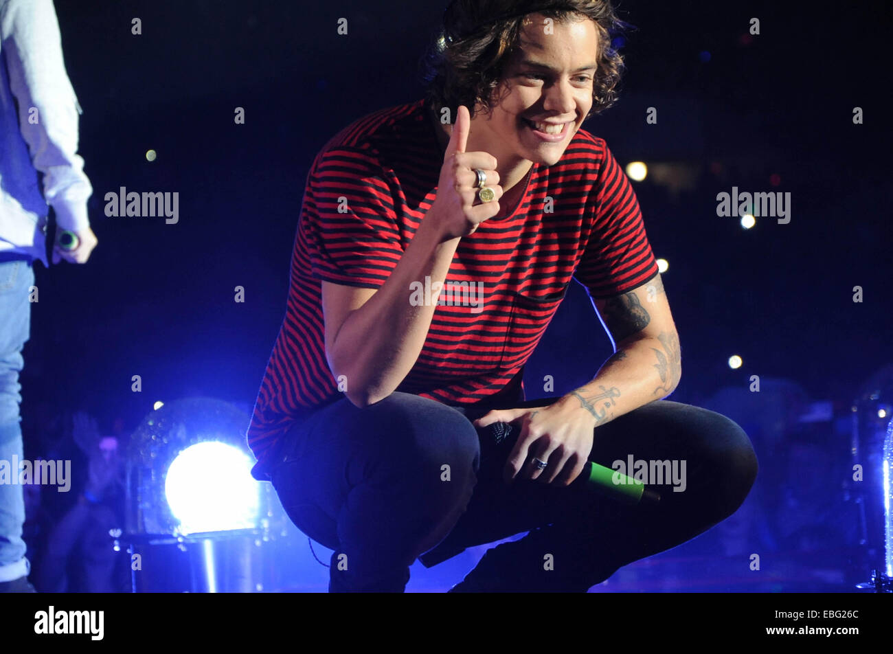 HARRY　TOUR 2014 One Direction kick off 'Where We Are Tour' in Sunderland