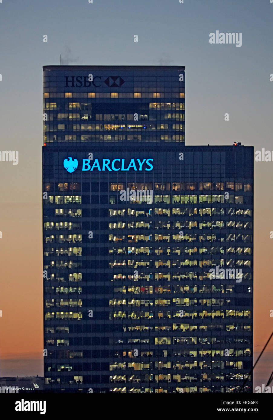 Hsbc canary wharf close up hi-res stock photography and images - Alamy