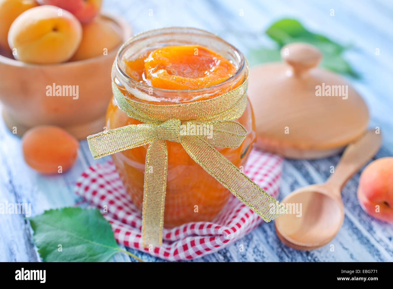 Apricot jam in open hi-res stock photography and images - Alamy