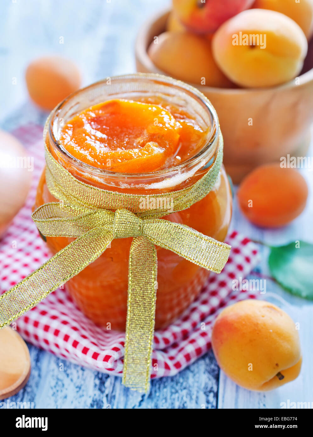 Apricot jam in open hi-res stock photography and images - Alamy