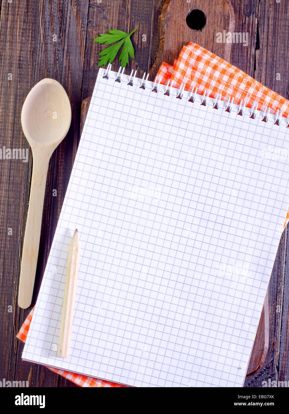 note for recipe Stock Photo - Alamy