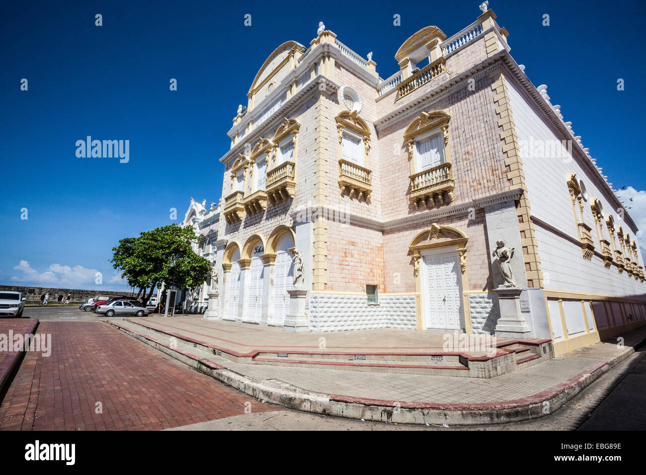 Teatro Heredia, Cartagena de Indias, Colombia. Stock Photo
