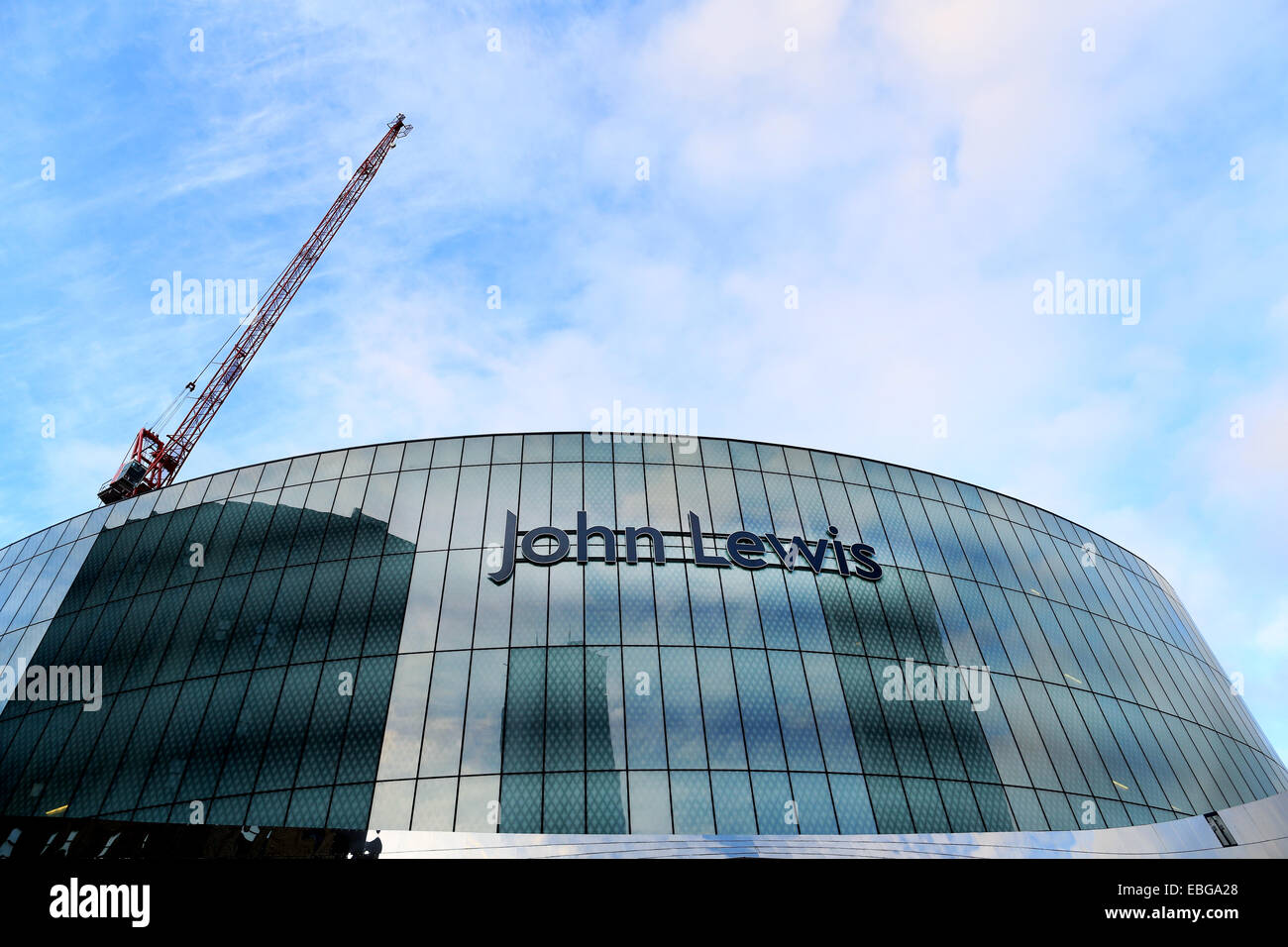 The new flagship John Lewis store in Birmingham city centre, part of the Birmingham New Street , Grand Central Stock Photo