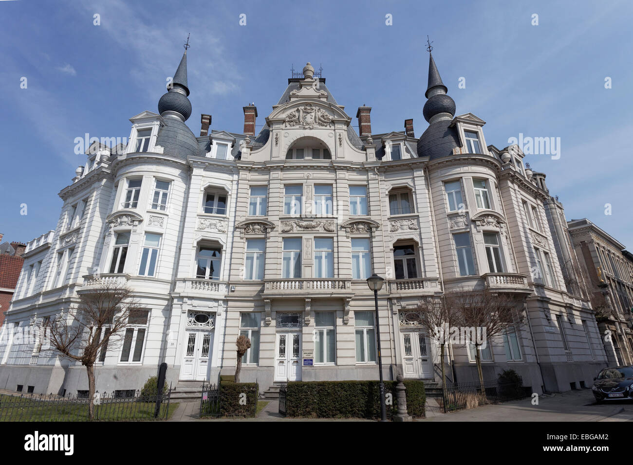 Belle Époque house, Neo-Baroque, Zurenborg, Antwerpen, Flemish Region, Belgium Stock Photo