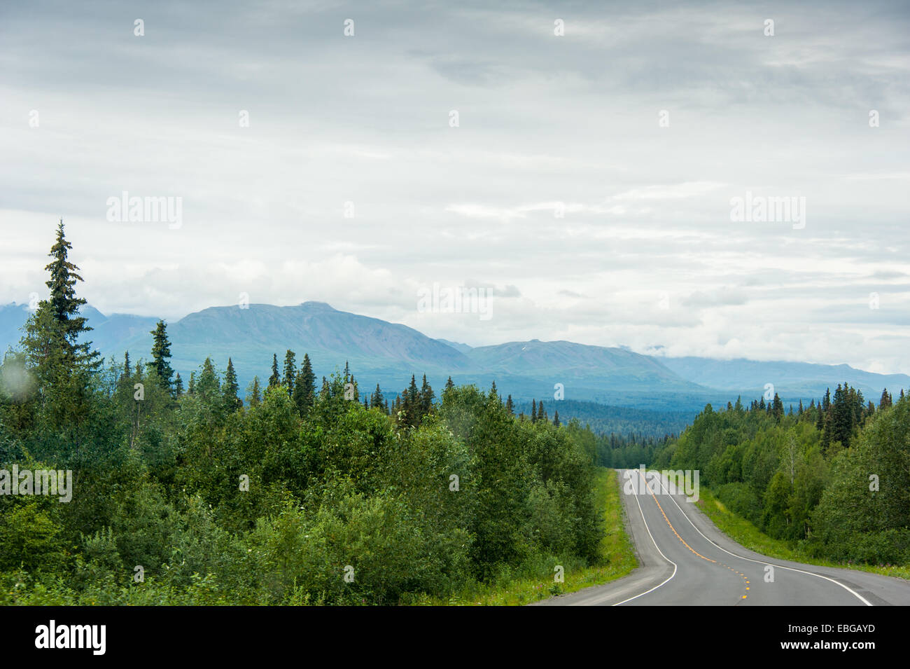Parks Highway, Alaska Stock Photo