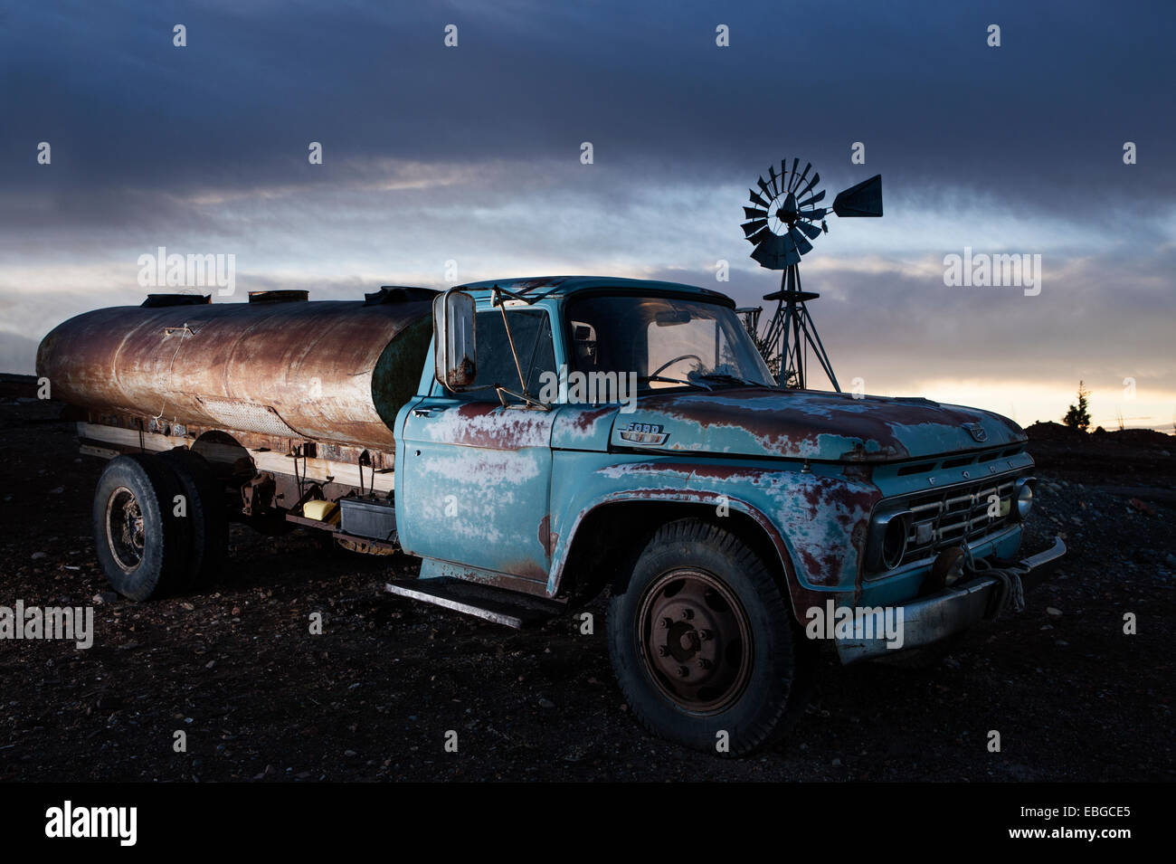 Old rusty truck, Provinz Santa Cruz, Patagonien, Argentinien, Argentina Stock Photo