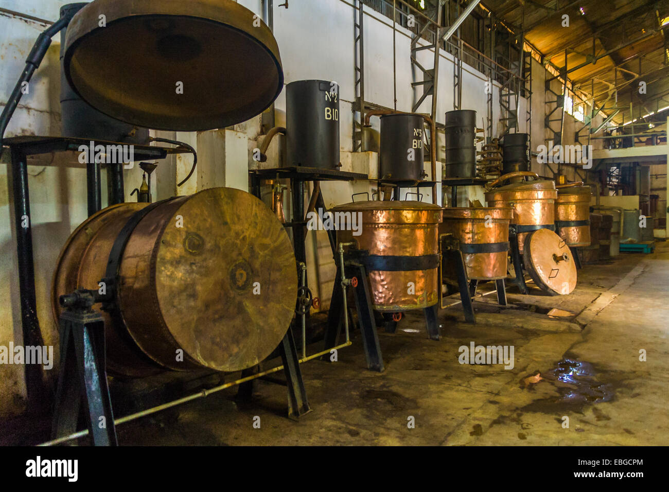 Distillery of essential oil in Nosy Be, Madagascar Stock Photo