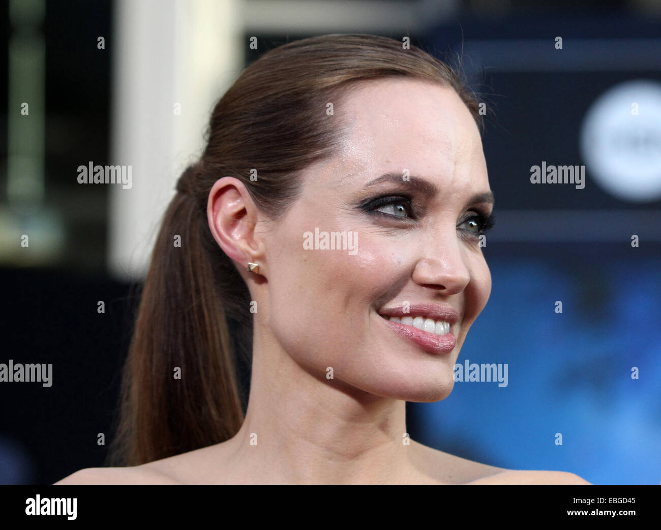 MALEFICENT Hollywood Premiere  Featuring: Angelina Jolie Where: Los Angeles, California, United States When: 28 May 2014 Stock Photo