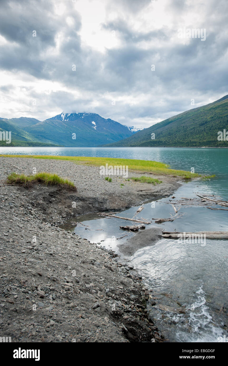 Lake Eklutna near Anchorage Alaska Stock Photo Alamy