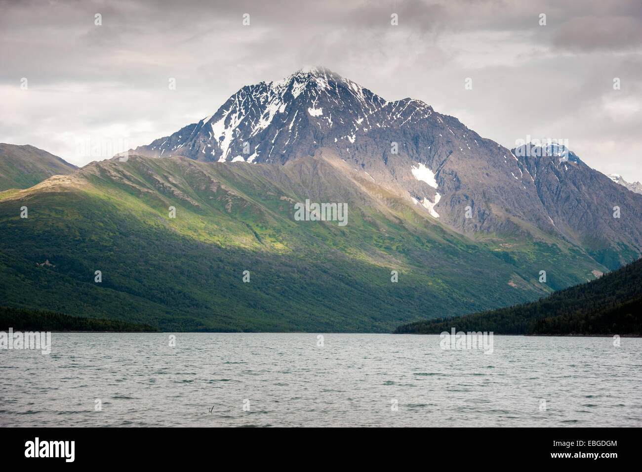 Lake Eklutna near Anchorage Alaska Stock Photo Alamy