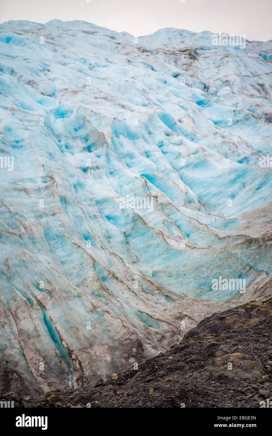 Exit Glacier near Seward Alaska Stock Photo