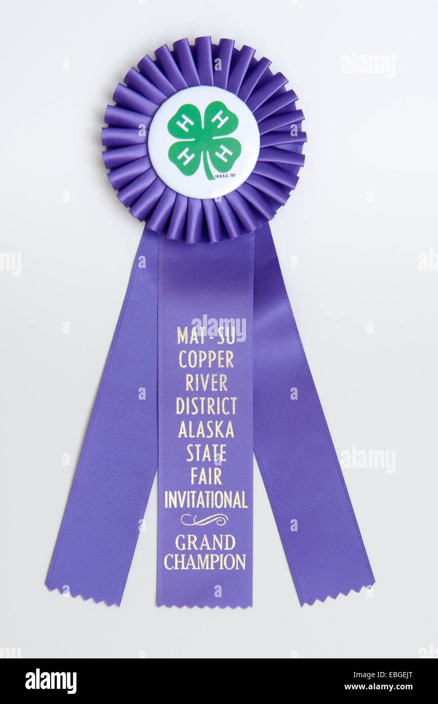 State Fair champion ribbon Stock Photo