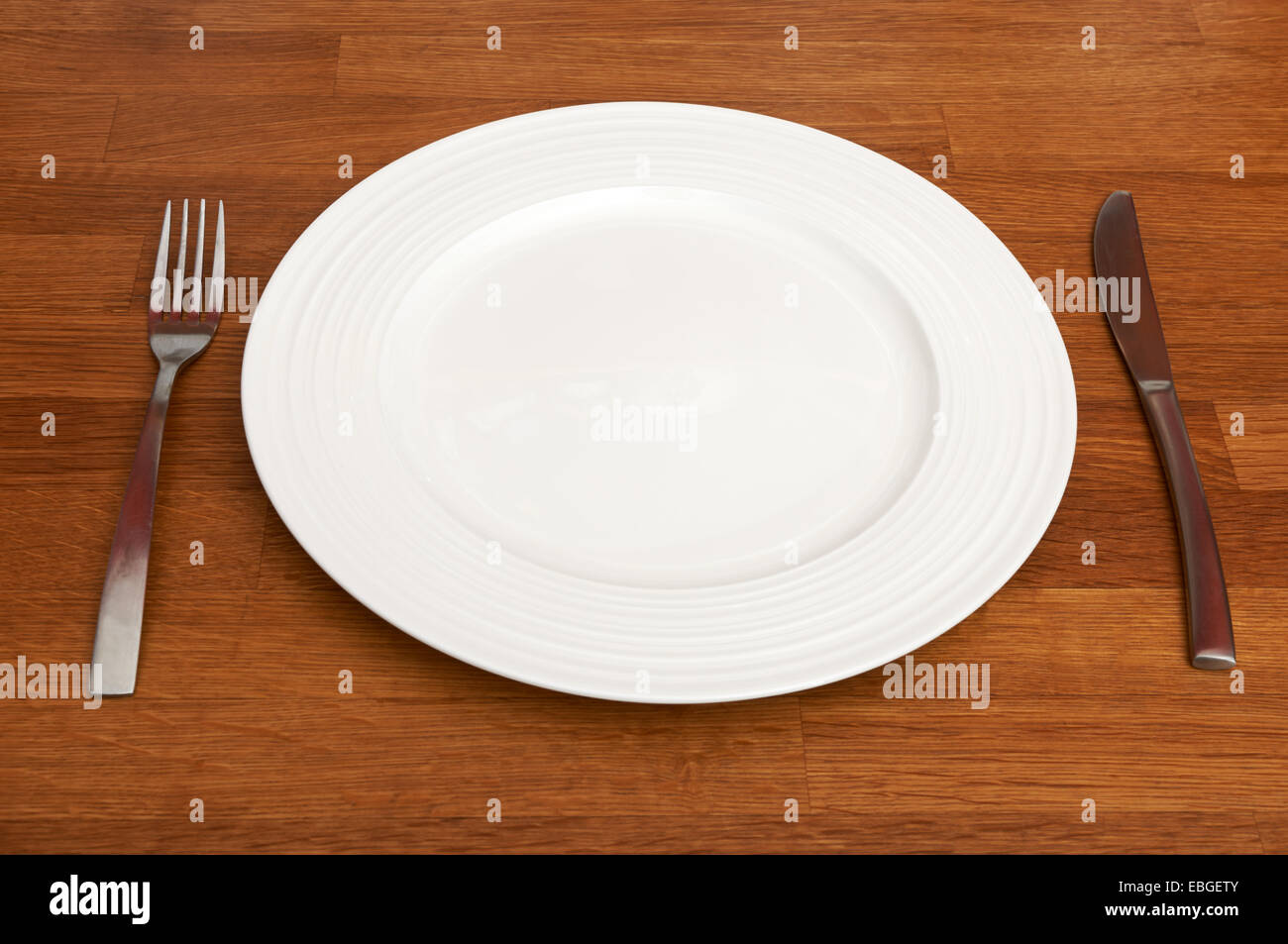 Empty dinner plate Stock Photo Alamy